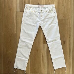 R.E.D. Valentino White Skinny Jeans Low Rise Size 28